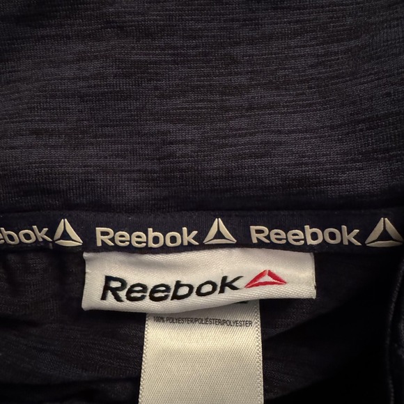 Reebok Pullover Mens 2XL Blue Quarter Zip Athletic Performance Shirt - Picture 10 of 10